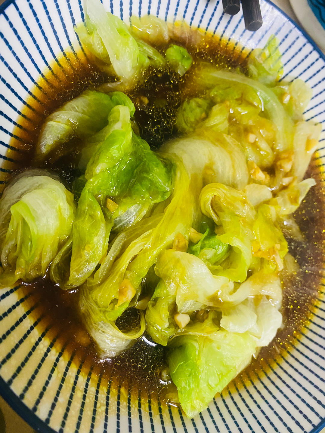 白灼西生菜