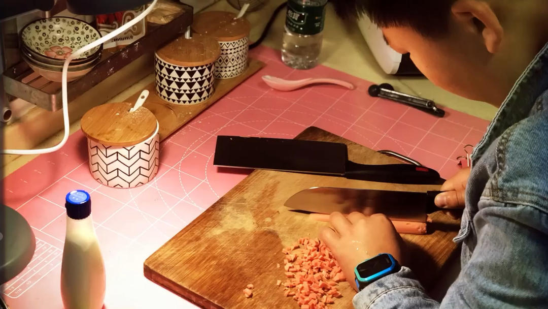 香葱火腿肉松面包