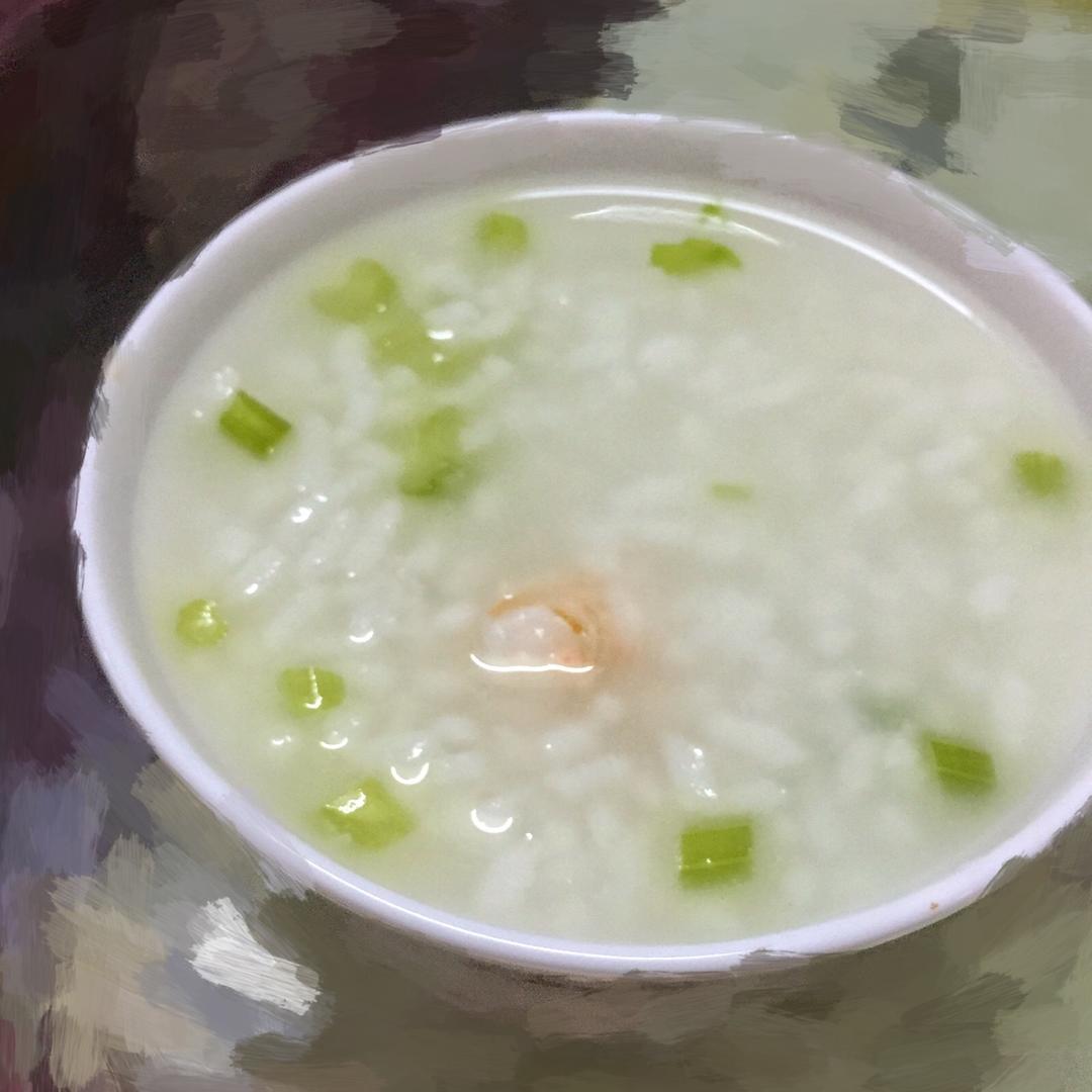 鲜虾香芹粥