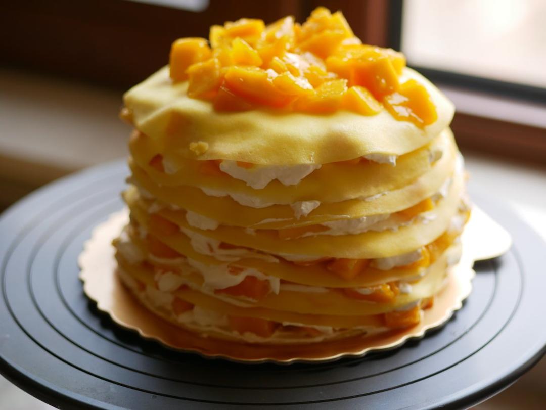 芒果千层蛋糕，100%成功告别煎皮无能