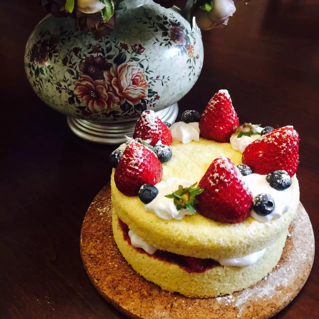 草莓戚风蛋糕【曼达小馆】