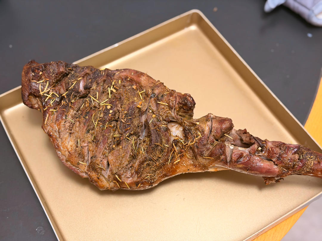 生烤羊腿家庭烤箱版