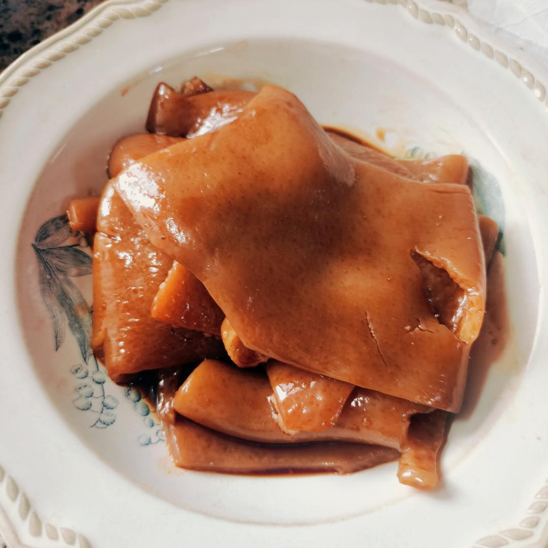 高压锅版卤猪皮