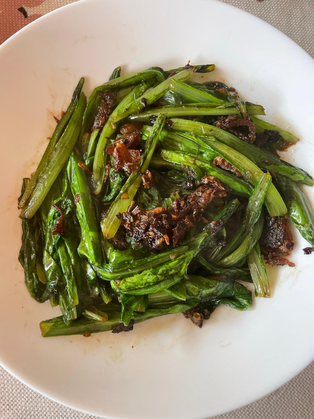 豆鼓鲮鱼油麦菜