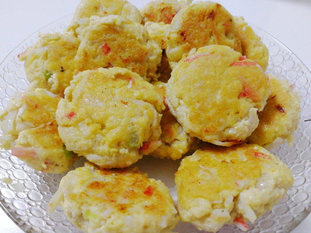 蟹棒豆腐饼