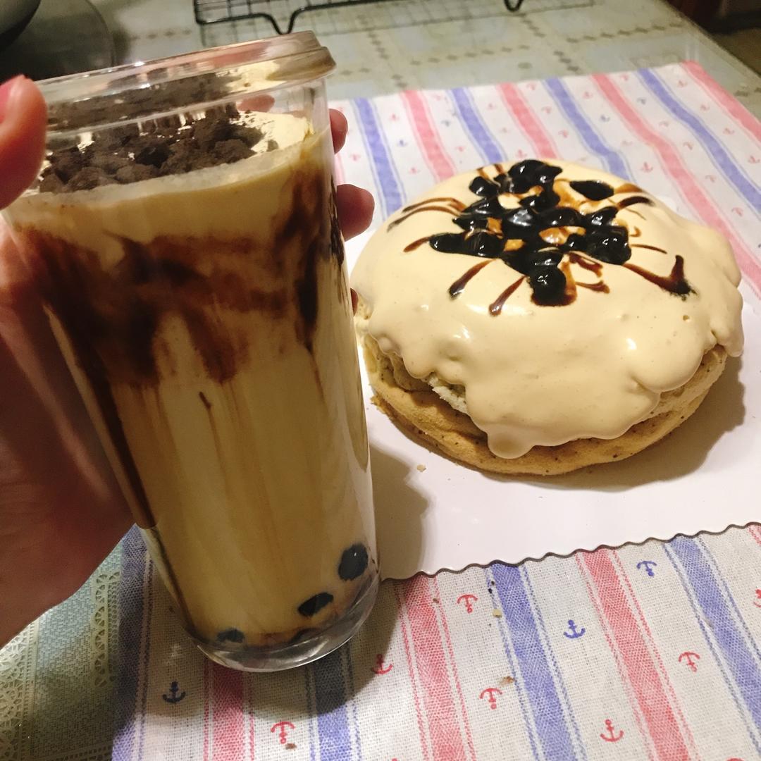 珍珠奶茶雪崩蛋糕【曼食慢语】