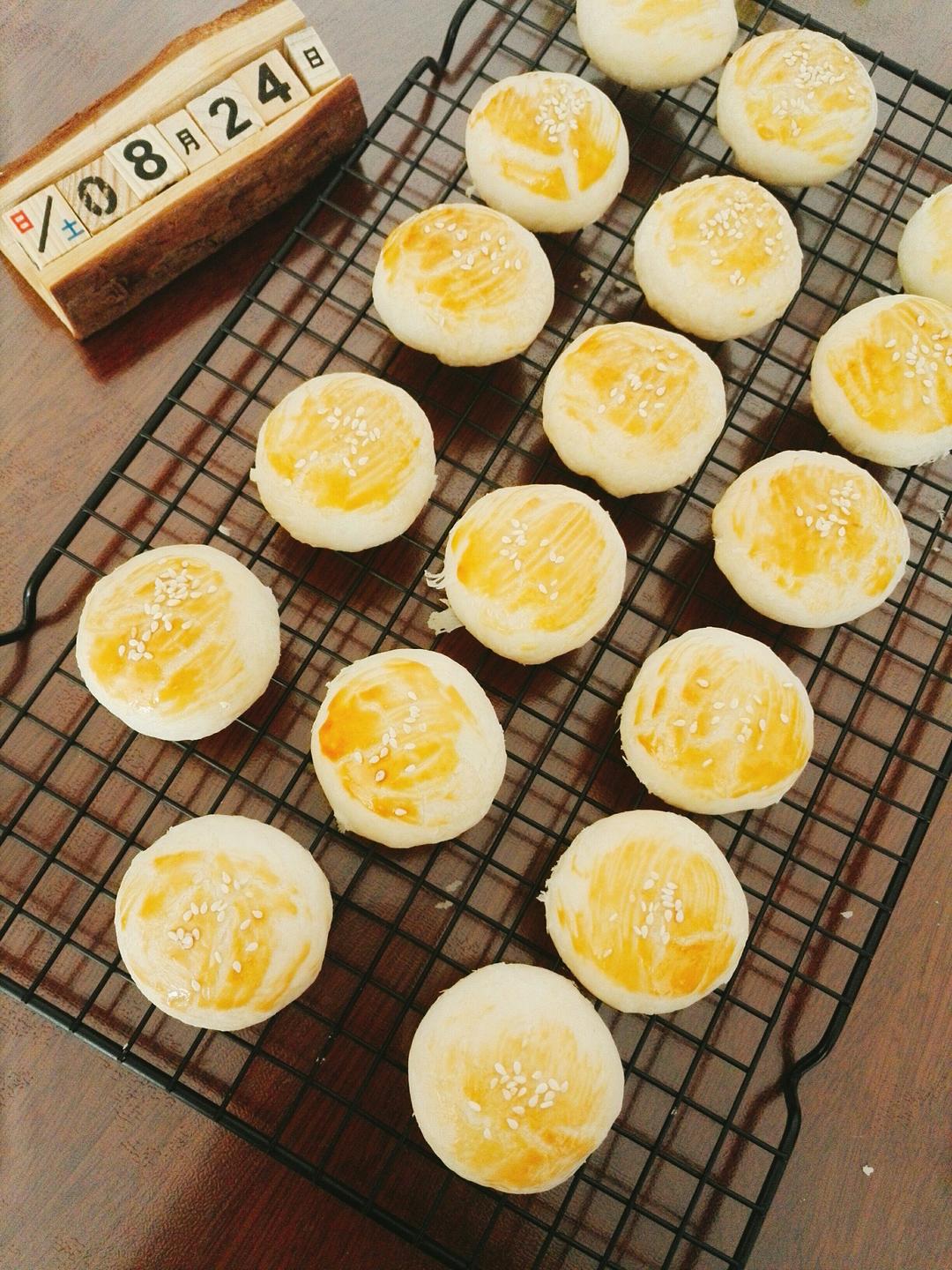 酥皮绿豆饼   酥得掉渣渣