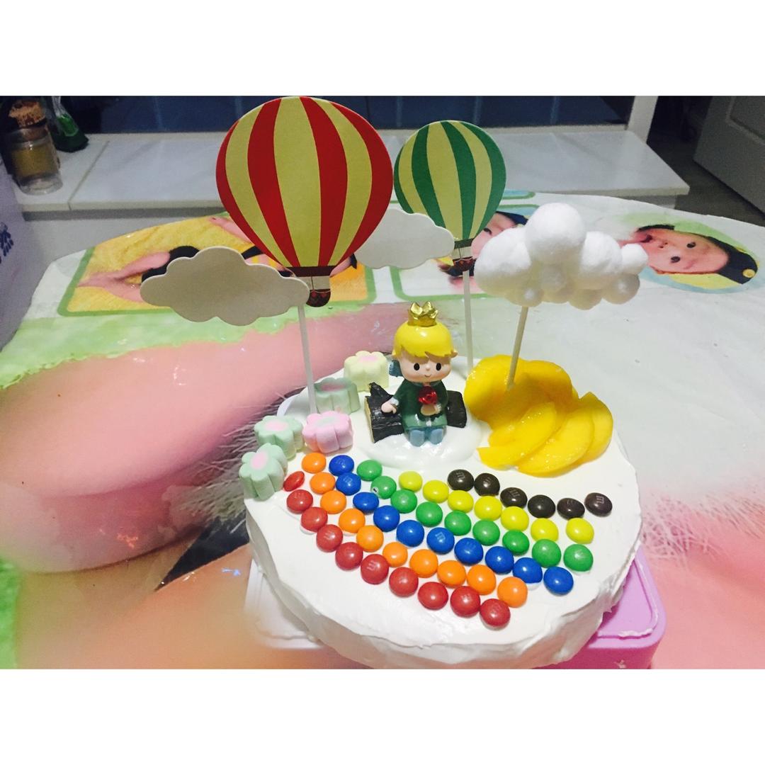 彩虹生日蛋糕