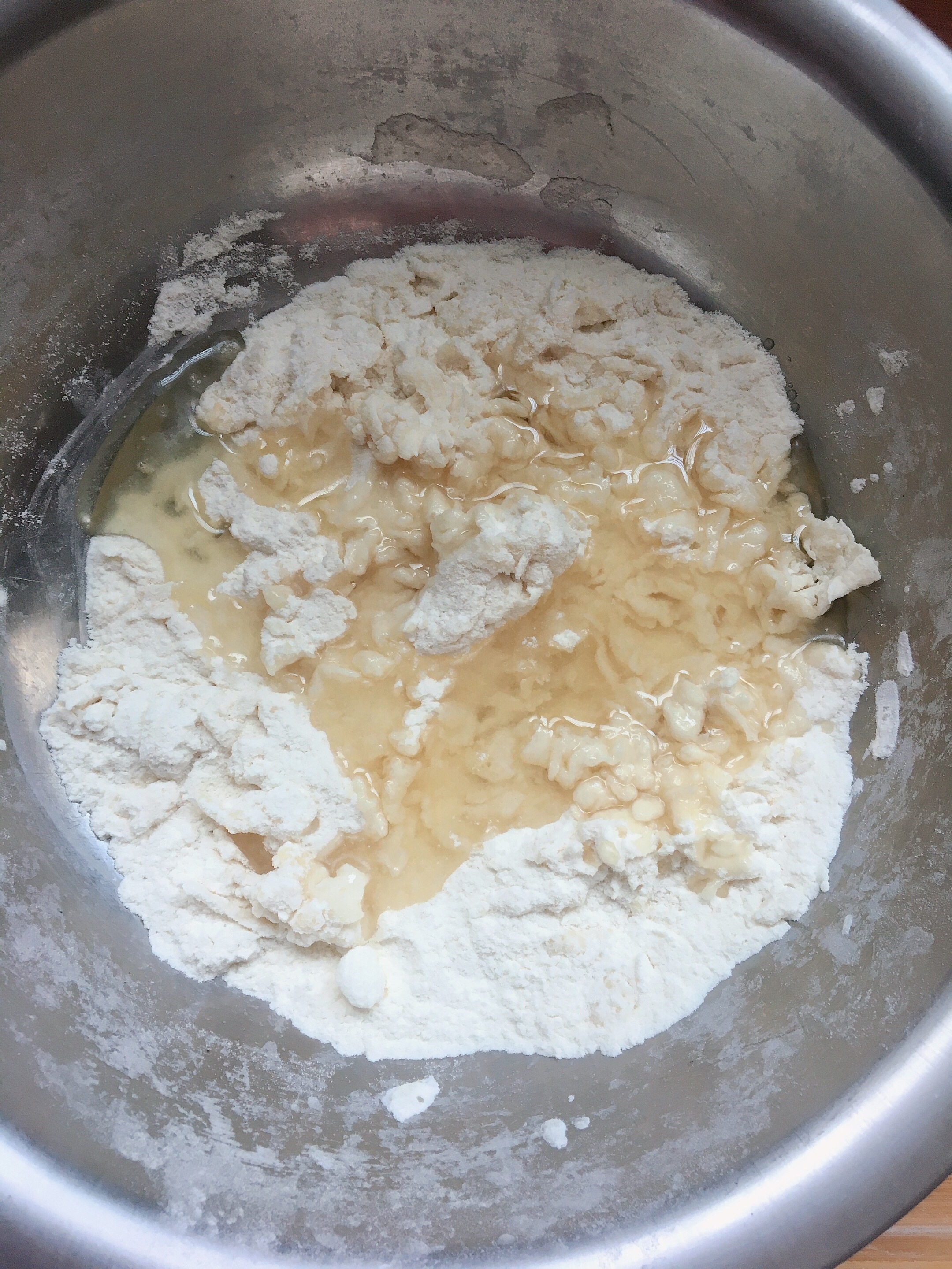蛋挞皮（无黄油，不用冷藏，省事版）的做法 步骤2