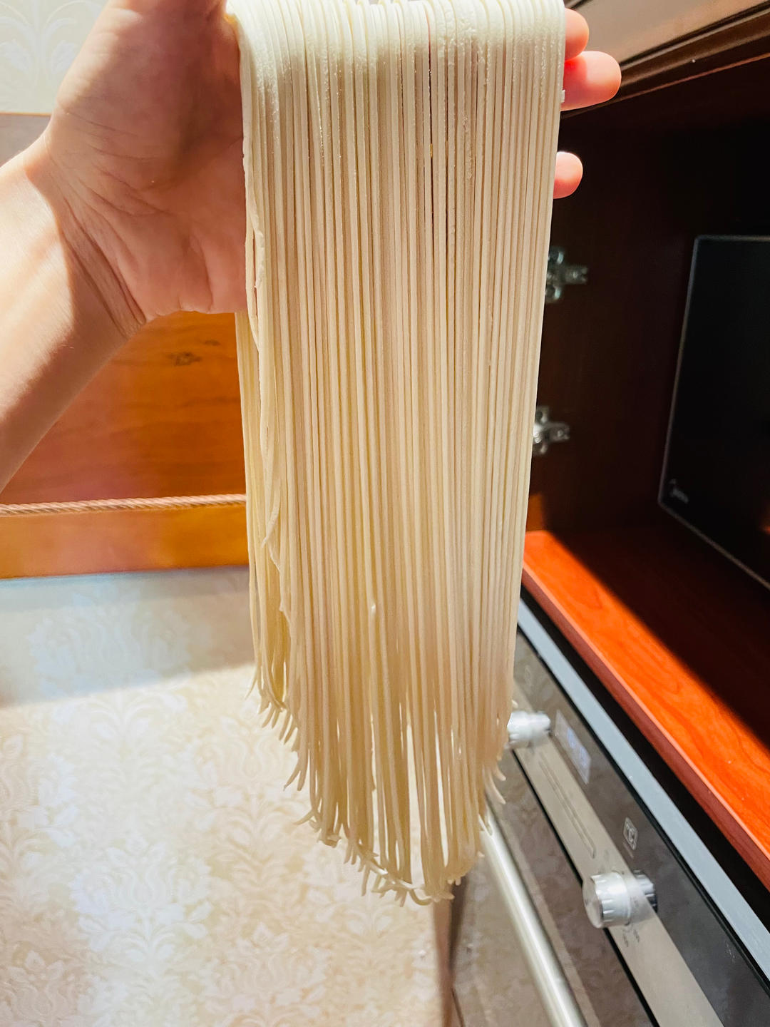 自制碱面 面条kitchenaid 制作碱面条