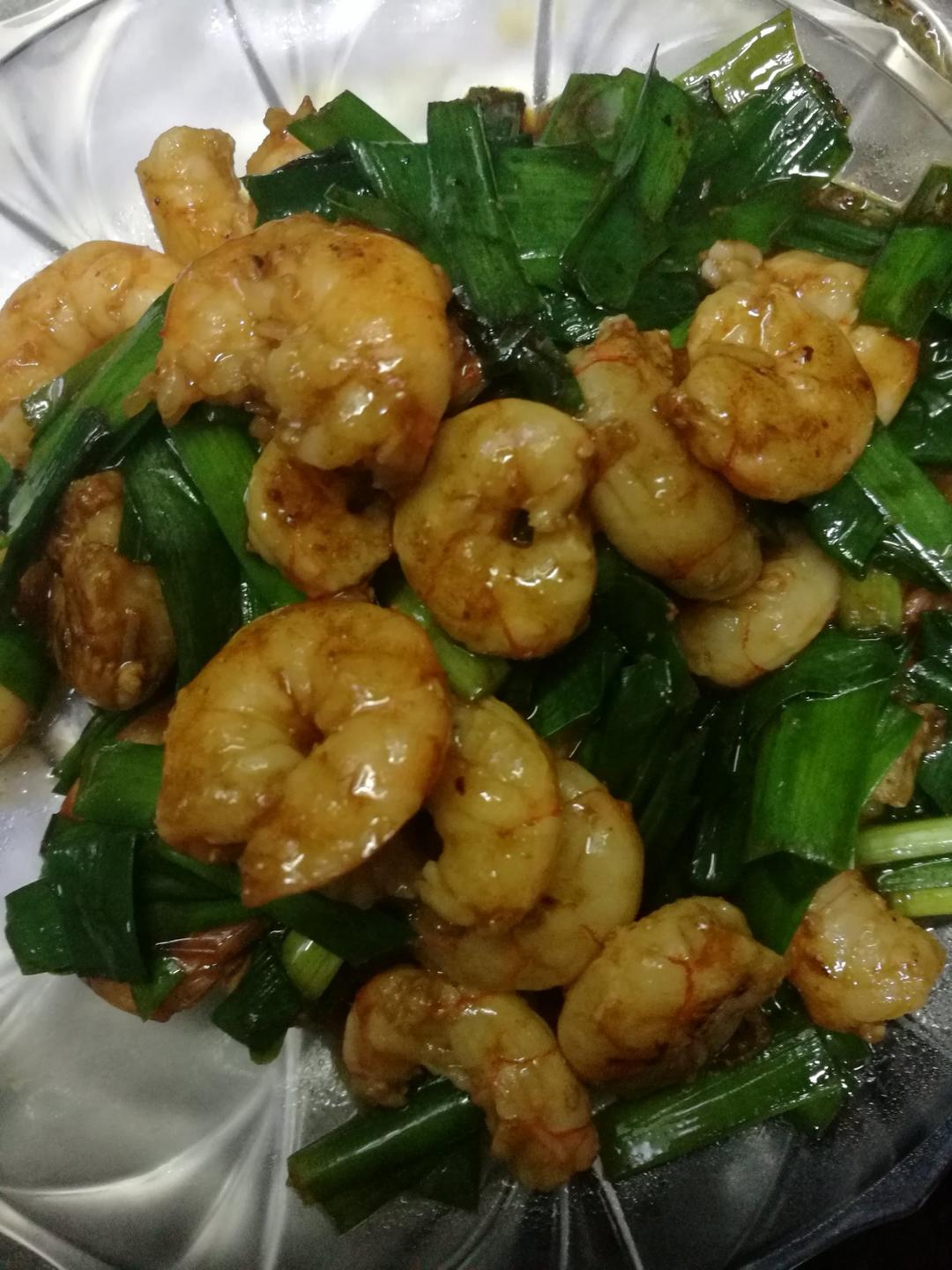 葱爆虾仁