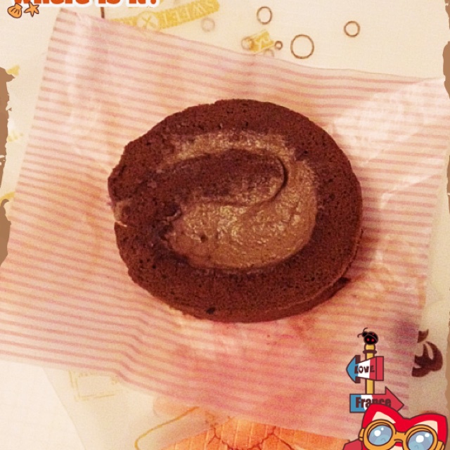 甘纳许巧克力蛋糕卷