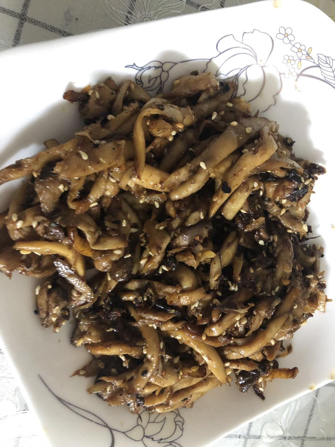 干煸手撕杏鲍菇