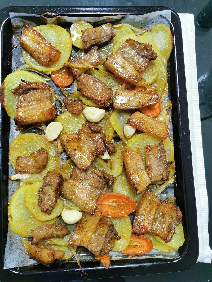 五花肉烤土豆片（北鼎烤箱食谱）