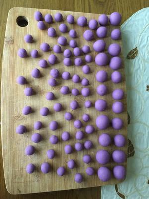 紫薯酒酿小圆子的做法 步骤4