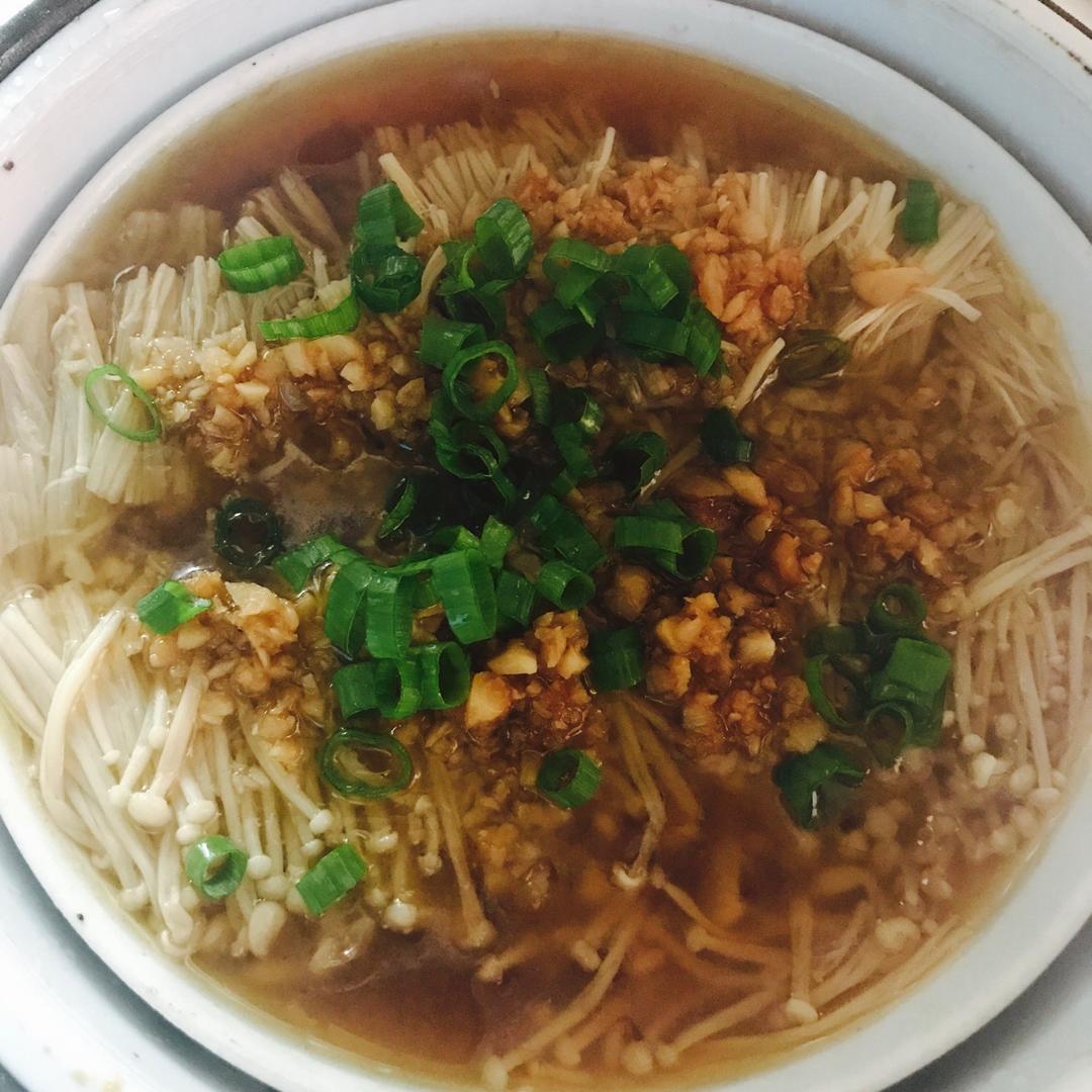 蒜蓉蒸金针菇