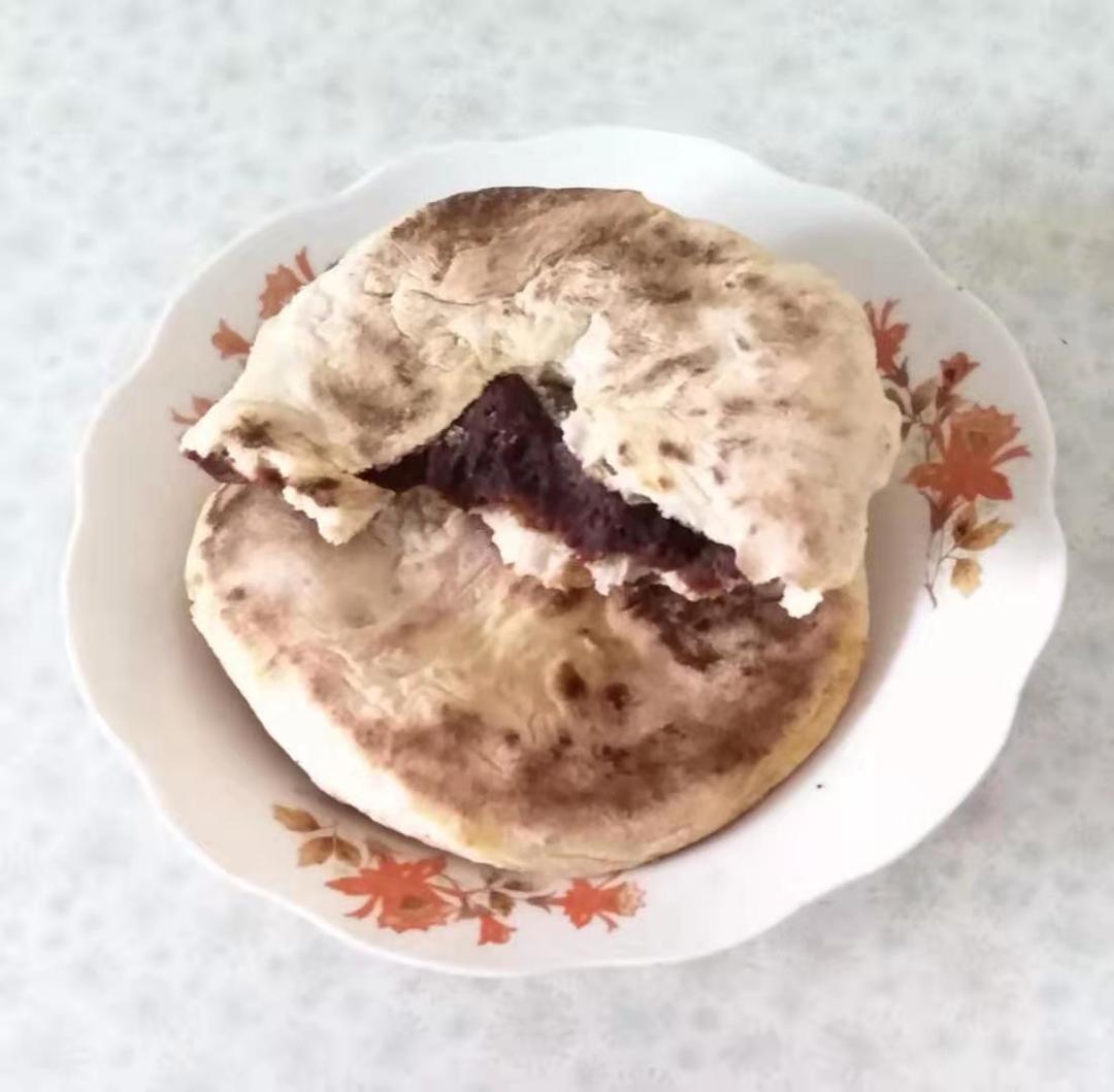 豆沙饼（无油素食）的做法