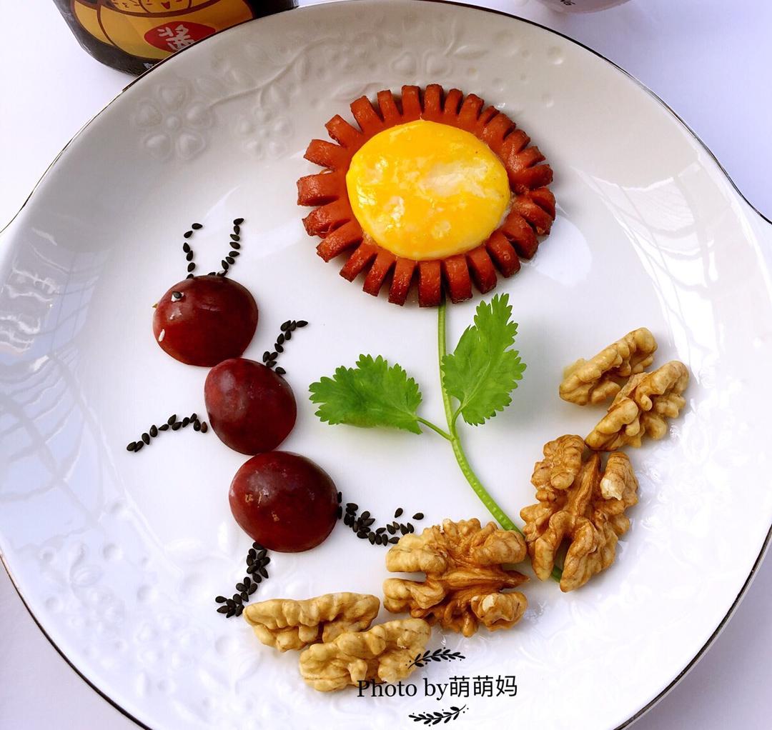 鸡蛋三明治趣味早餐