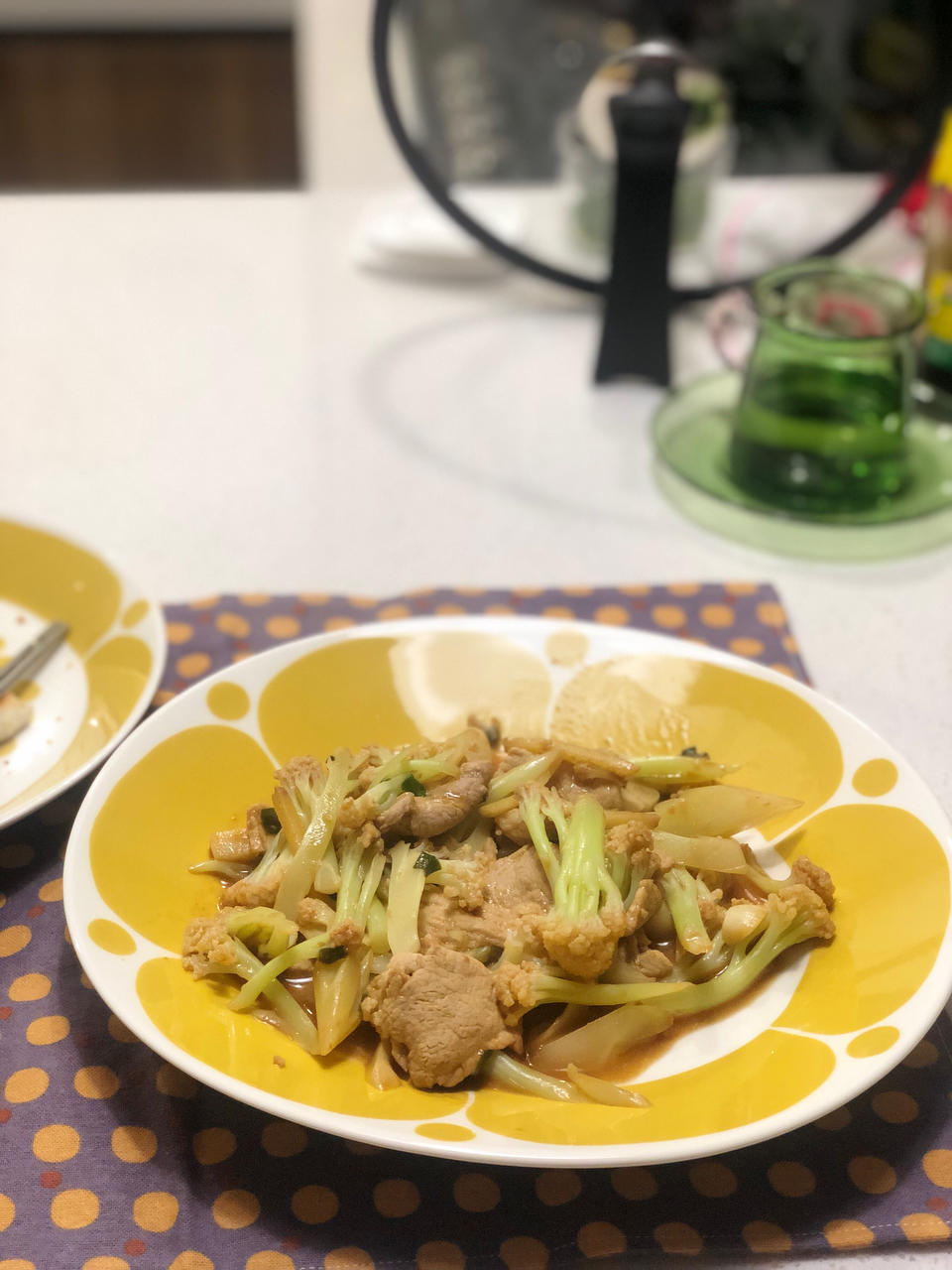 干煸菜花（花菜炒肉）