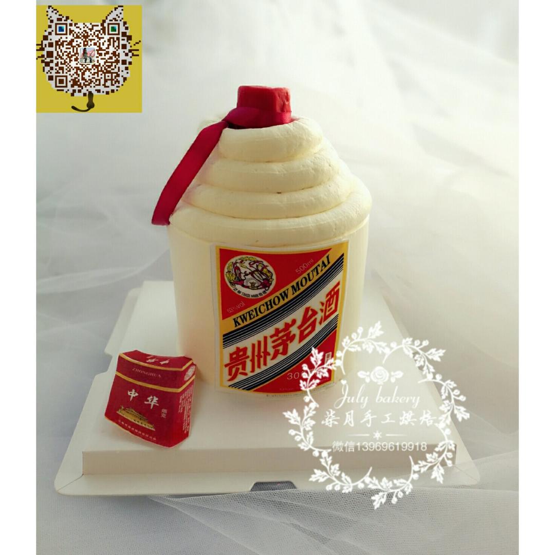 茅台酒蛋糕 酒瓶蛋糕