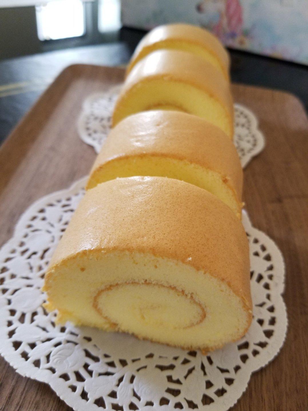 兔子乖乖o做的原味蛋糕卷