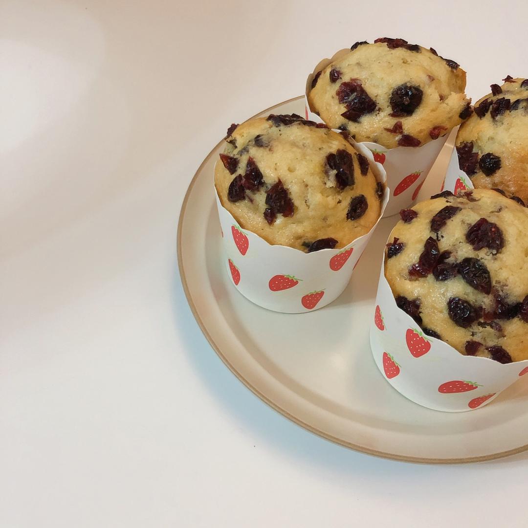 少女心的香蕉蔓越莓玛芬