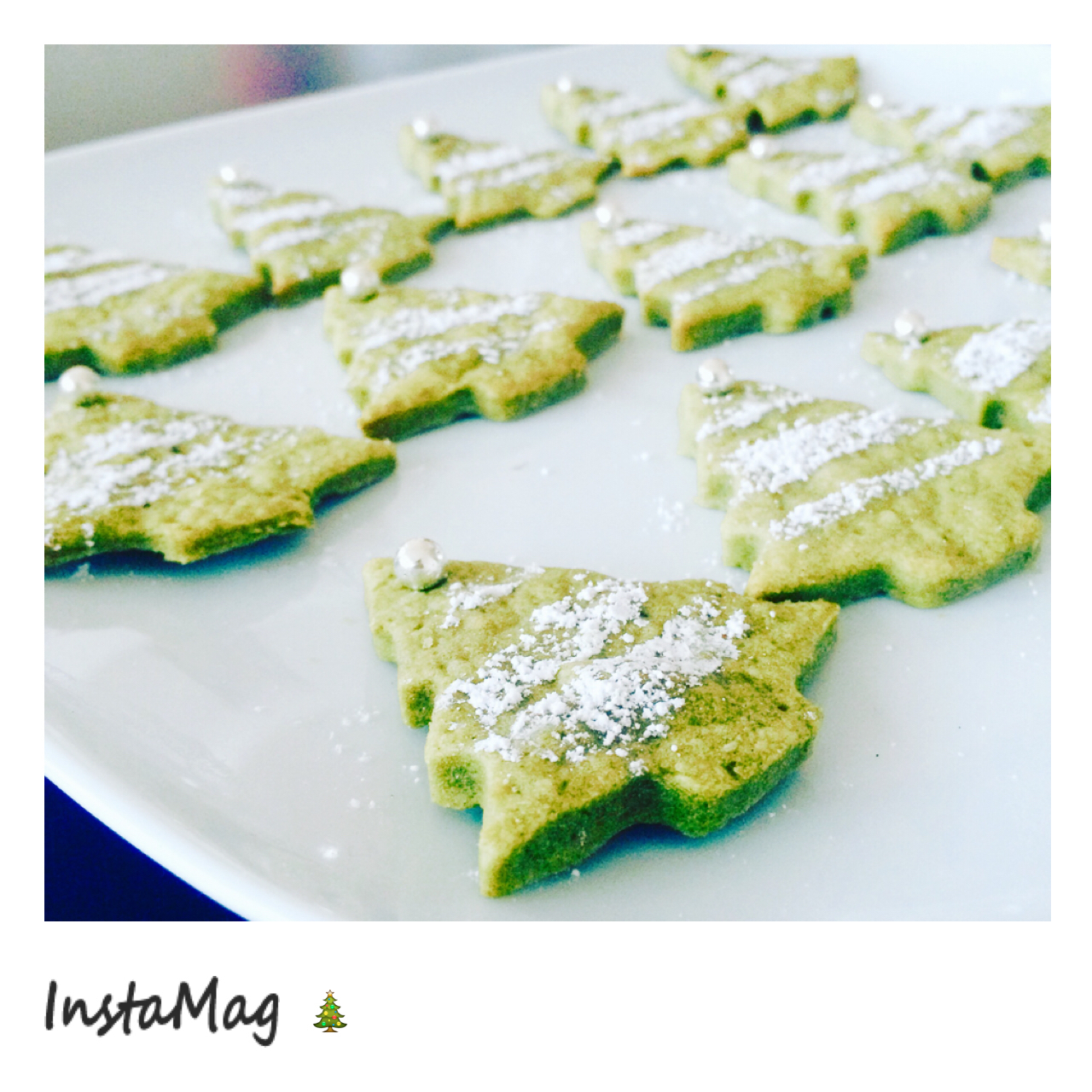 圣诞树饼干（抹茶炼乳脆饼）