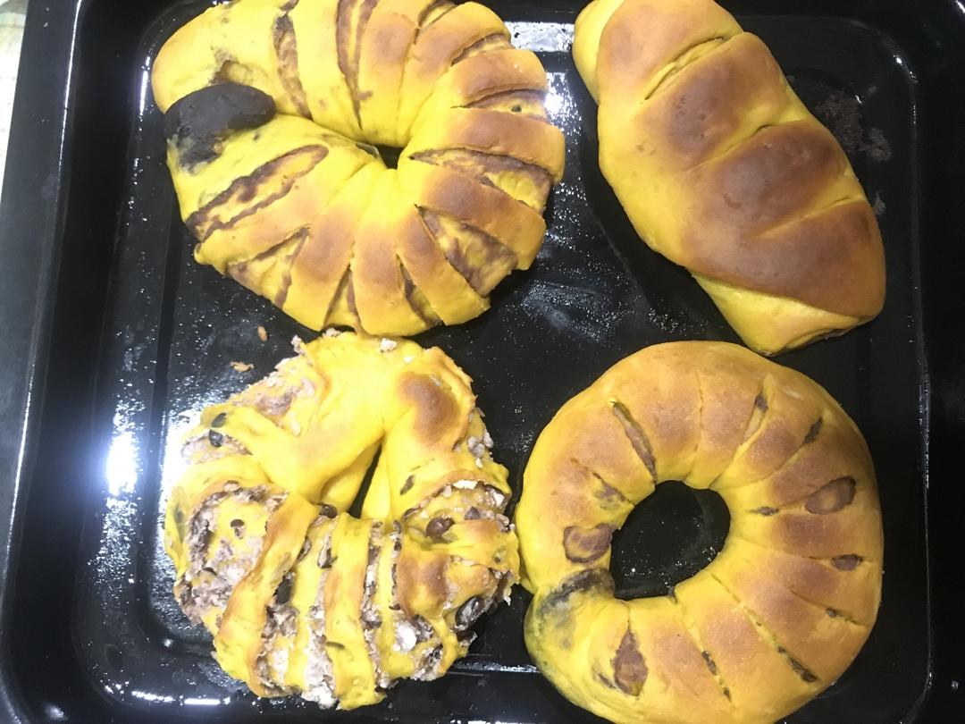 无一滴水的南瓜老面包