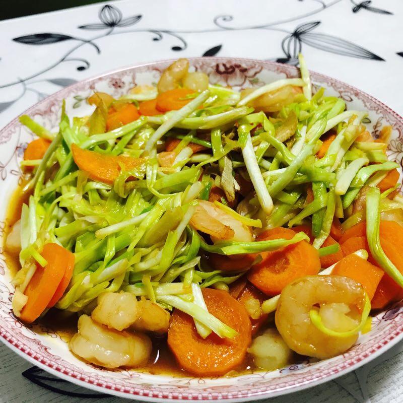韭菜炒虾仁