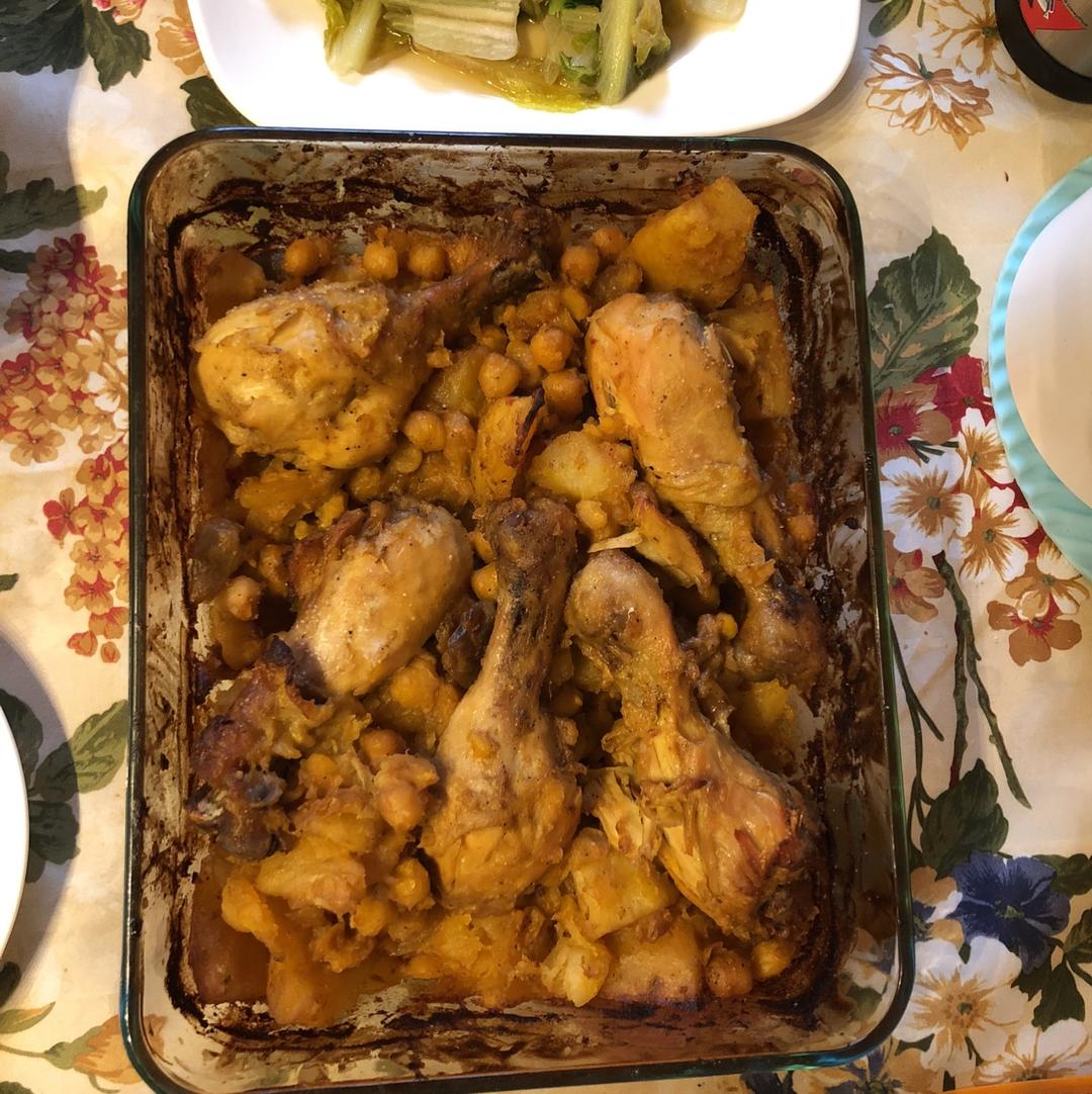 好吃的不可思议－鹰嘴豆烤鸡