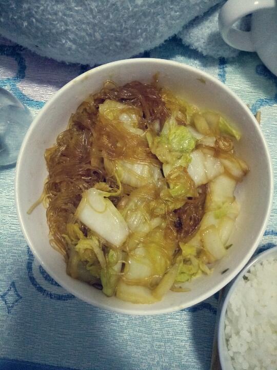 大白菜炒粉丝