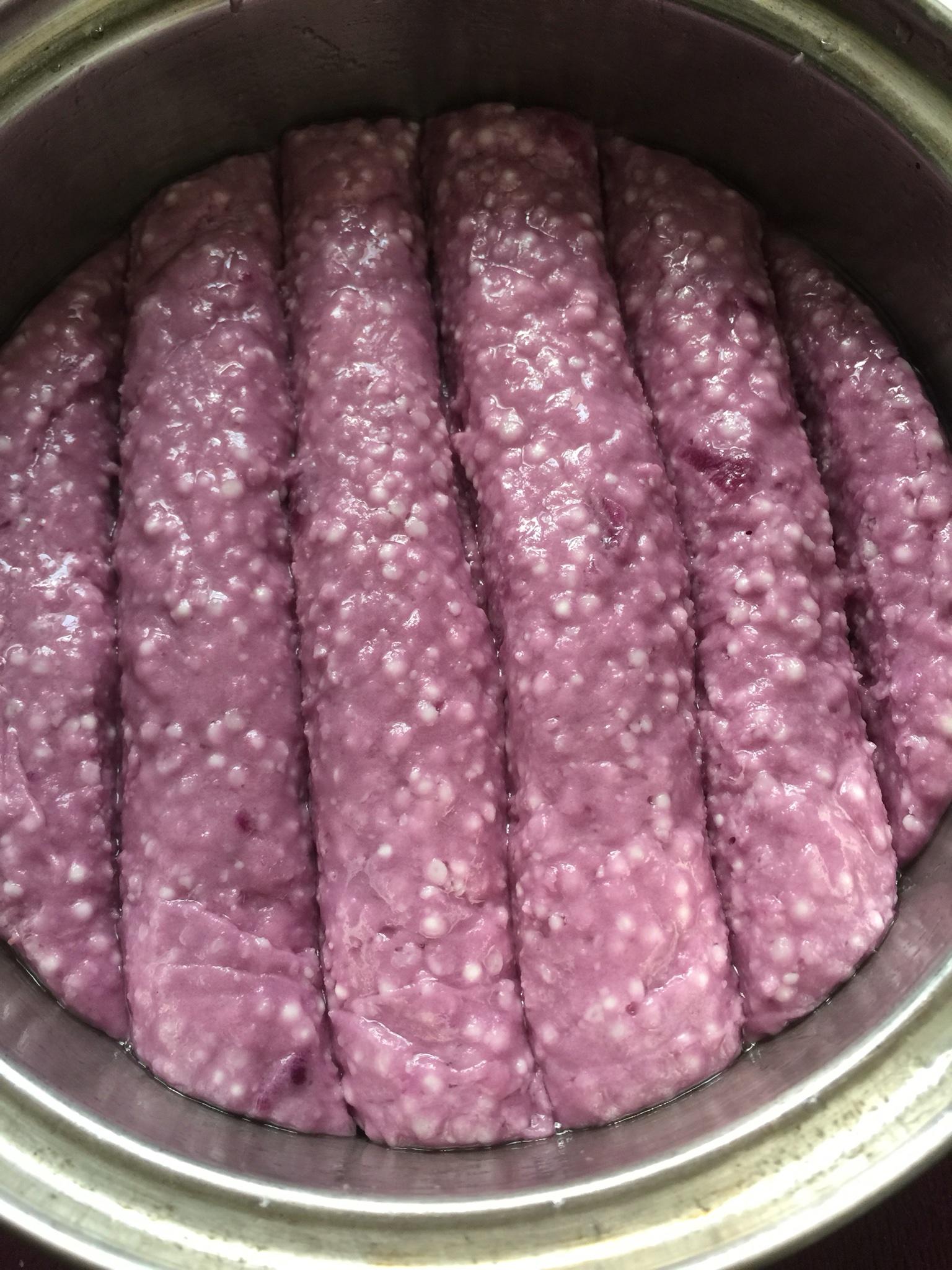 紫薯西米发糕的做法 步骤4