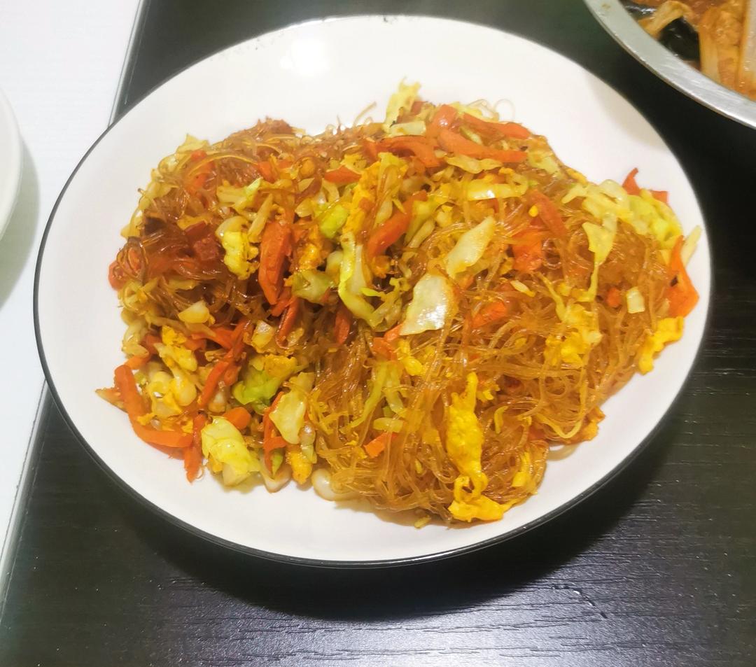超下饭包菜炒粉丝