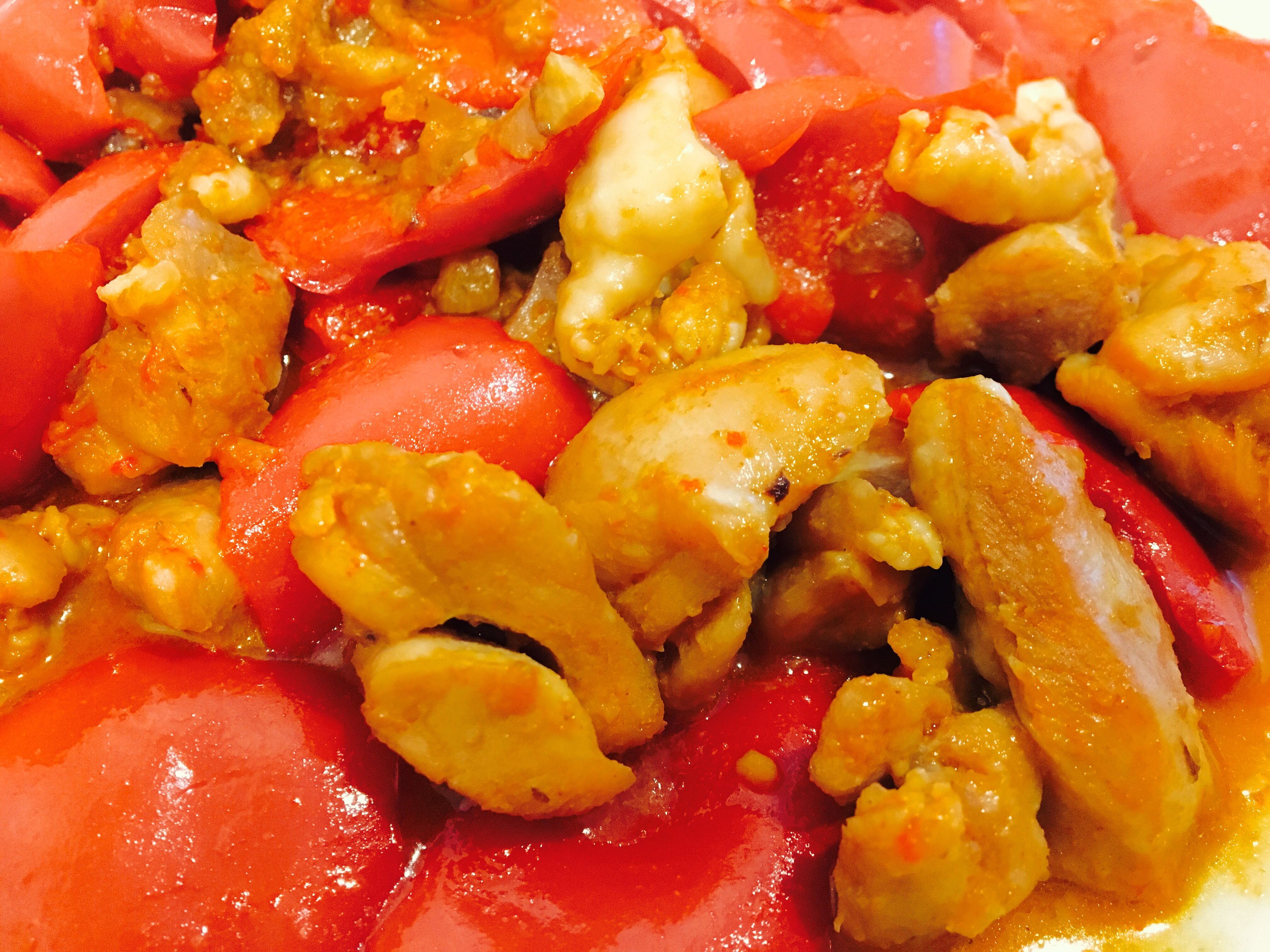 辣味甜椒焖鸡（韩国辣酱版）的做法
