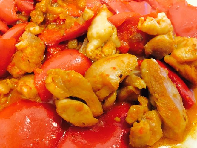 辣味甜椒焖鸡（韩国辣酱版）的做法