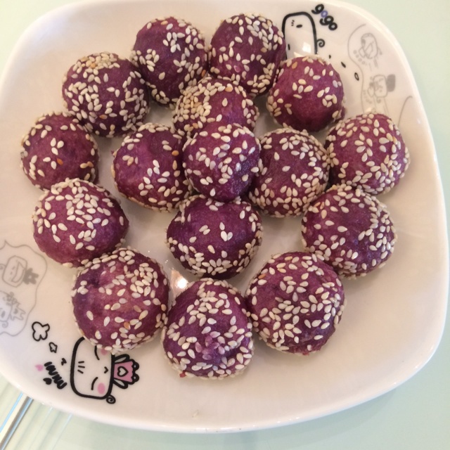 紫薯小麻圆