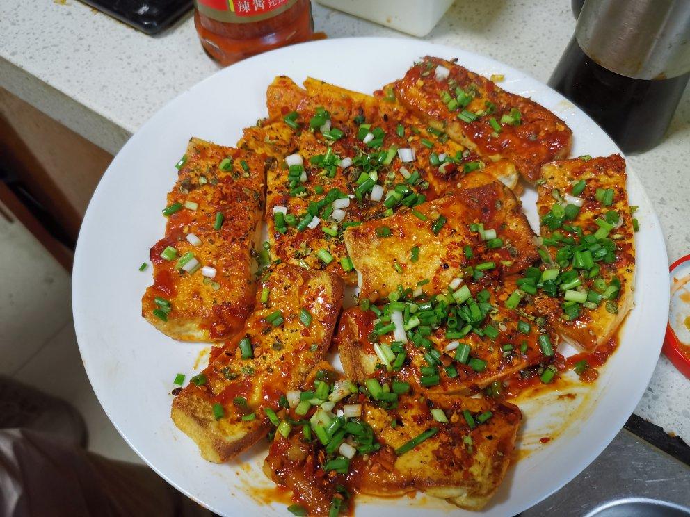 家庭版香煎铁板豆腐