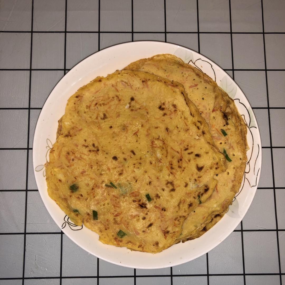简单快手蔬菜鸡蛋煎饼