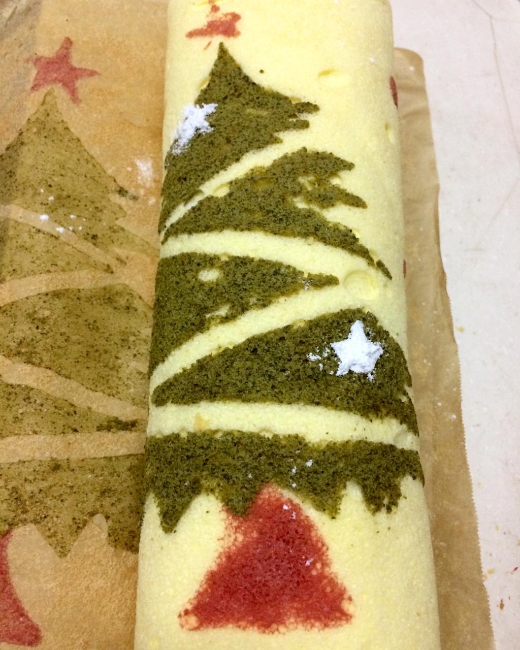 圣诞树蛋糕卷~