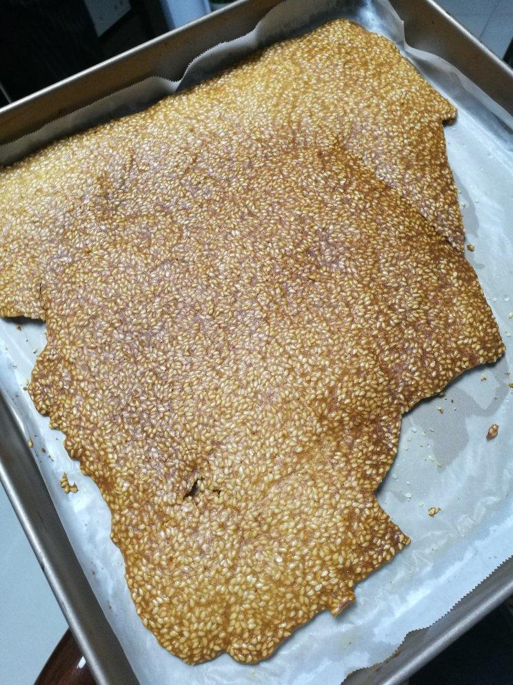 免打发‼️简单几步搞定的芝麻薄脆饼干‼️嘎嘣脆