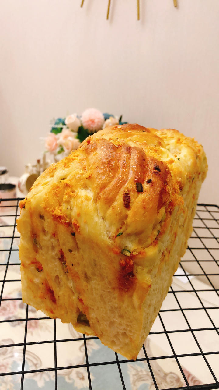香葱肉松手撕吐司