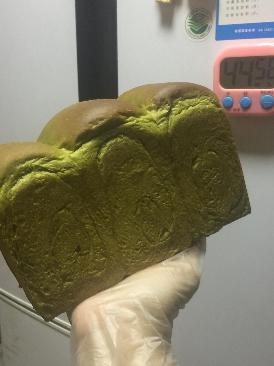 抹茶蜜豆吐司