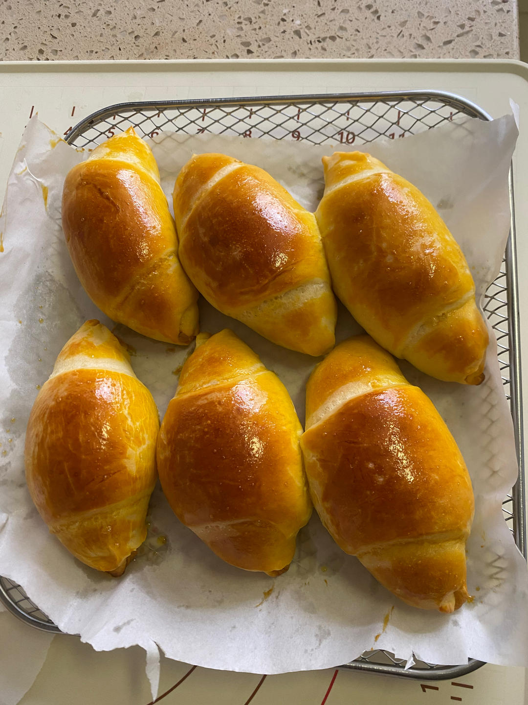 日式海盐牛角面包