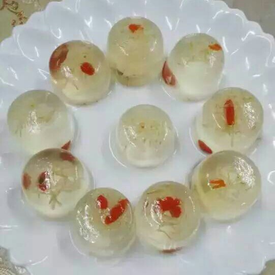 微笑不是我的调调做的菊花糕