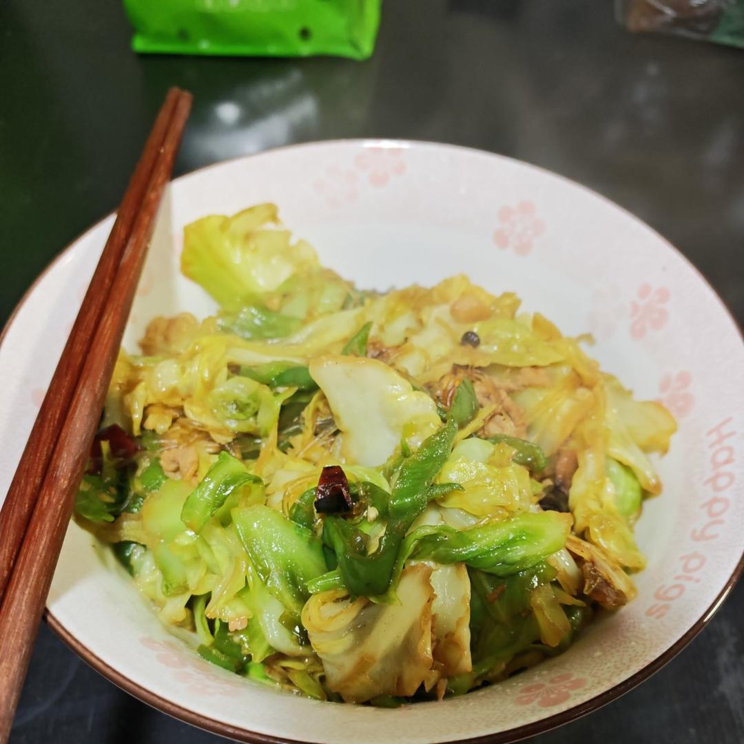 包菜粉丝（粉丝炒包菜）