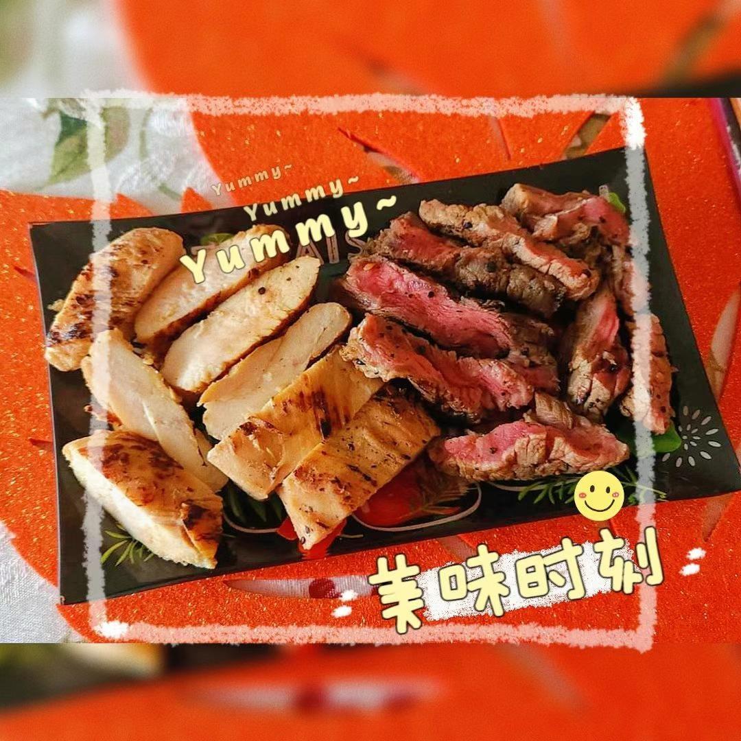 酷炫屌炸天好吃的煎鸡胸肉（香蒜蜂蜜煎鸡胸肉）