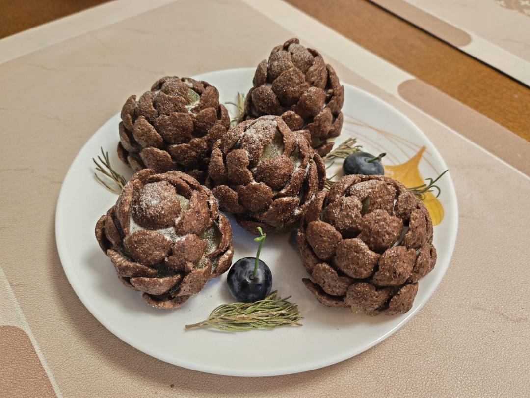 可以吃的🎄圣诞松果，0⃣️难度，2⃣️步搞定‼️