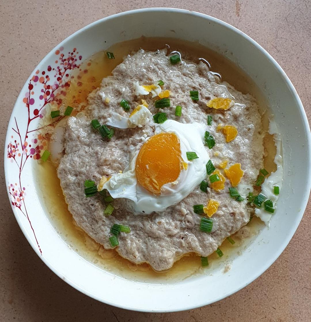 模范瑜伽兔子做的好好生活之肉糜蒸蛋咸蛋鸡蛋很下饭