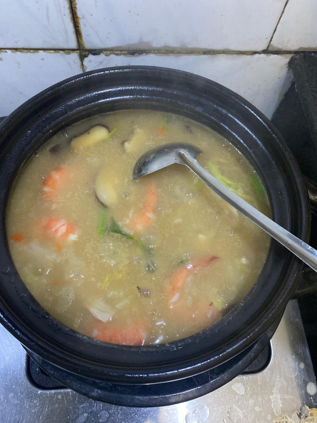 鲜虾瘦肉粥