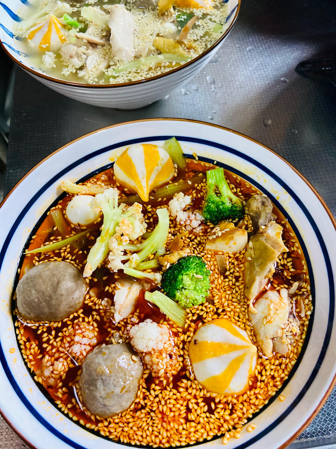 家庭版冷锅钵钵鸡